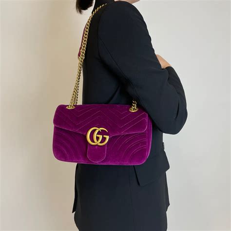 Gucci Marmont Mini Velvet Rubin Review 